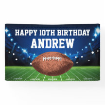Football Sports Happy Birthday Banner
