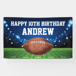 Lona Football Sports Happy Birthday Banner