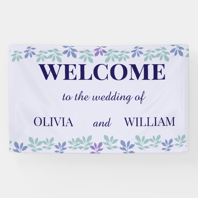 Lona Forever Comienza Aquí: Un Boda (Horizontal)