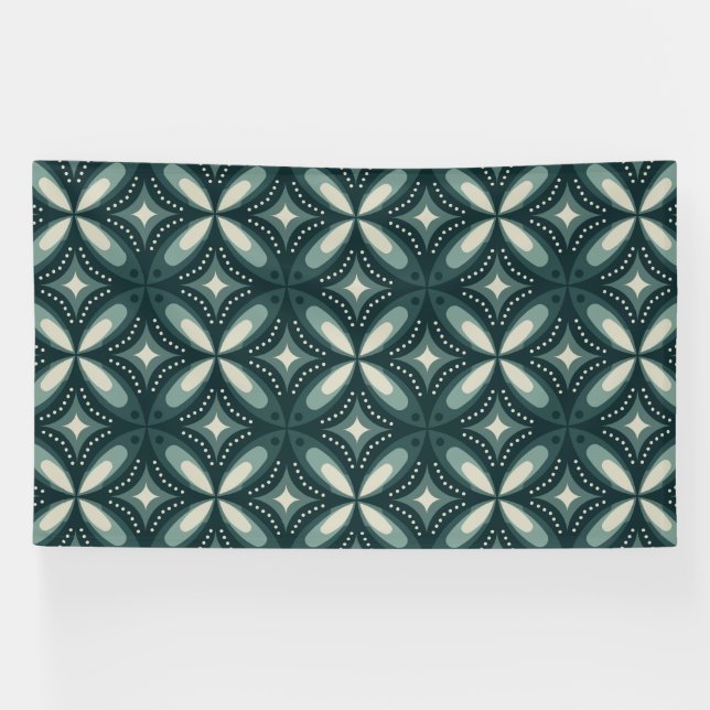 Lona formas verdes retro (Horizontal)