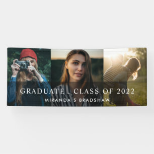 Lona Foto de 3 graduados