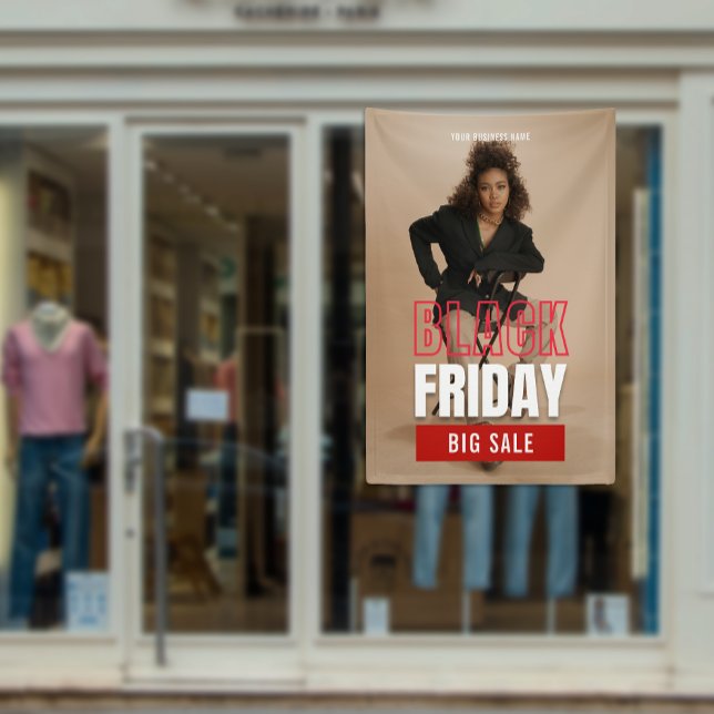 Lona Foto de Black Friday Big Sale Product Promo (Photo Black Friday Big Sale Product Promo Banner)