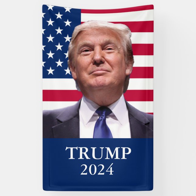 Lona Foto de Donald Trump - presidente 2024 (Vertical)