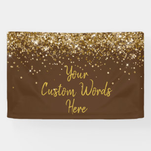 Lona Foto de fiesta de cumpleaños personalizada en choc