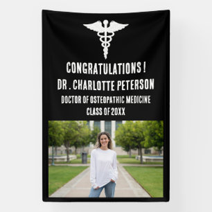 Lona Foto de graduación de la Escuela de Medicina médic