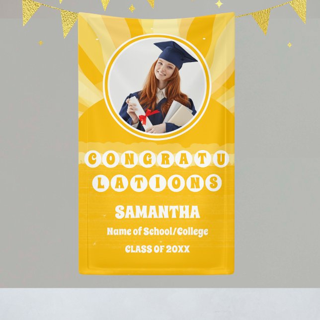 Lona Foto de graduación Retro Sunshine 2025 (Subido por el creador)