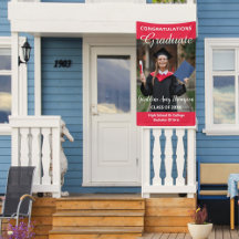 Foto de graduación y elegante cartel del año de cl