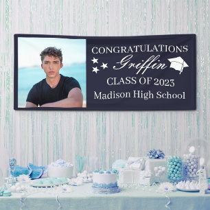 Lona Foto de Guy Grad Modern Graduate Personalizado