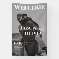 Foto de portada de revista en blanco y negro para
