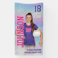 Foto de retrato de jugador de voleibol Noche de ma
