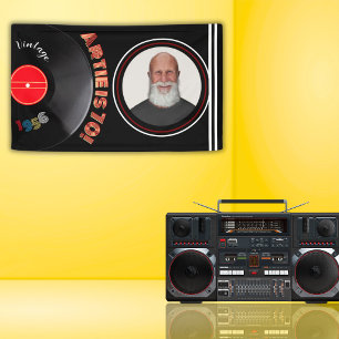 Lona Foto de vinilo retro de cumpleaños número 70 Vinta