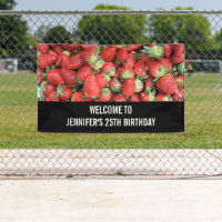 Foto del cartel de cumpleaños de las fresas de Jui