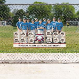 Lona Foto del equipo de béisbol