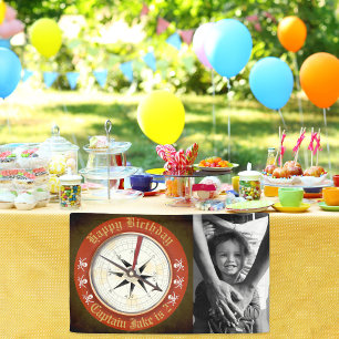 Lona Foto del Fiesta pirata feliz cumpleaños