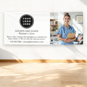 Lona Foto del logotipo comercial de la clínica médica