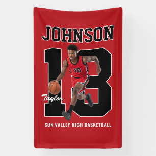 Lona Foto del número de jugador del equipo de baloncest