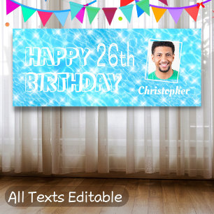Lona Foto del personalizado Fiesta de cumpleaños piscin