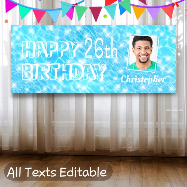 Lona Foto del personalizado Fiesta de cumpleaños piscin (Subido por el creador)