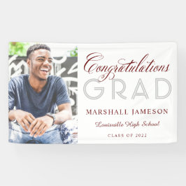 Lona Foto felicitaciones caligrafía Graduación Banne