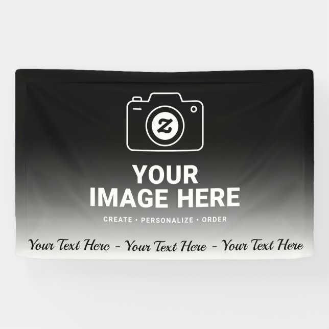 Lona Foto Más Mensaje Personalizado (Horizontal)