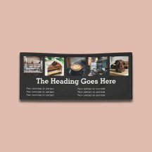 Foto Negocio Moderna Serif Slab Minimalista Negro