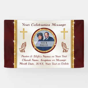 Lona Foto personalizada, carteles eclesiásticos para pa