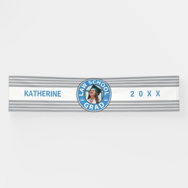 Lona Foto personalizada de graduación de Facultad de De (Horizontal)