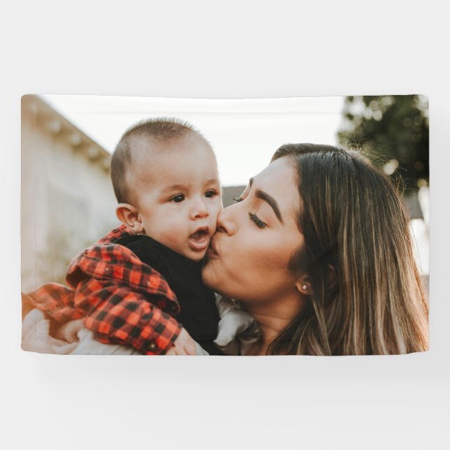 Lona Foto personalizada para cumpleaños (Horizontal)