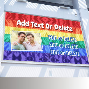Lona Foto personalizado Orgullo gay fondo de la bandera