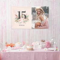 Foto rosa giratoria elegante cumpleaños