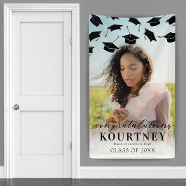 Lona Foto simple de graduación 2025