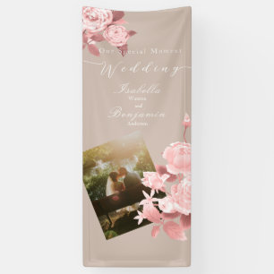 Lona Foto vertical Rosa de Moda boda