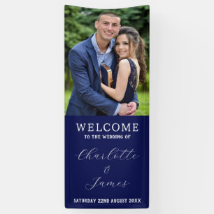 Lona Fotografía de la pareja feliz Banner de bienveni