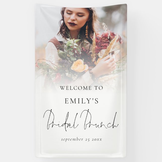 Lona Fotografía Overlay Elegant Script Welcome Bridal B (Vertical)