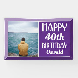 Lona Fotomontaje con biselado morado