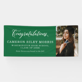 Lona Fotos de graduación verde