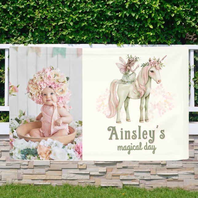 Lona Fotos de Unicornio y Personalizado de hadas encant (Subido por el creador)