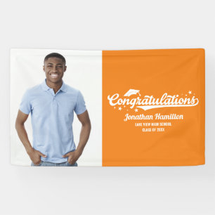 Lona Fotos del partido de graduación de Naranja