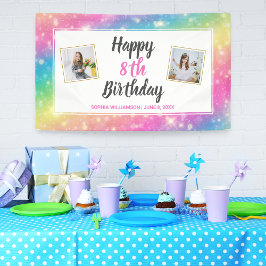 Lona Fotos del Personalizado de cumpleaños con el arcoi