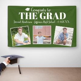 Lona Fotos del Personalizado Grad de Felicitaciones Nom