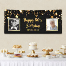 Fotos Personalizadas del 80 Cumpleaños Entonces y