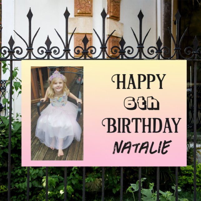 Lona Fotos personalizadas y cumpleaños feliz por la eda (Subido por el creador)