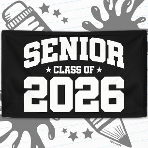 Lona Frase de graduación de la clase superior de 2026 V