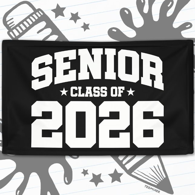 Lona Frase de graduación de la clase superior de 2026 V (Subido por el creador)