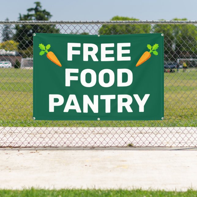 Lona Free Food Pantry Banner (in situ)