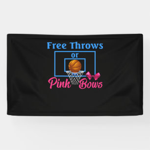 Lona Free Throws or Pink Bows Gender Reveal Designs