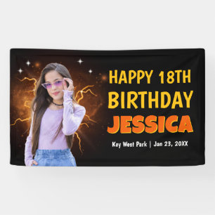 Lona Fria Bienvenida de Cumpleaños con Foto Personaliza