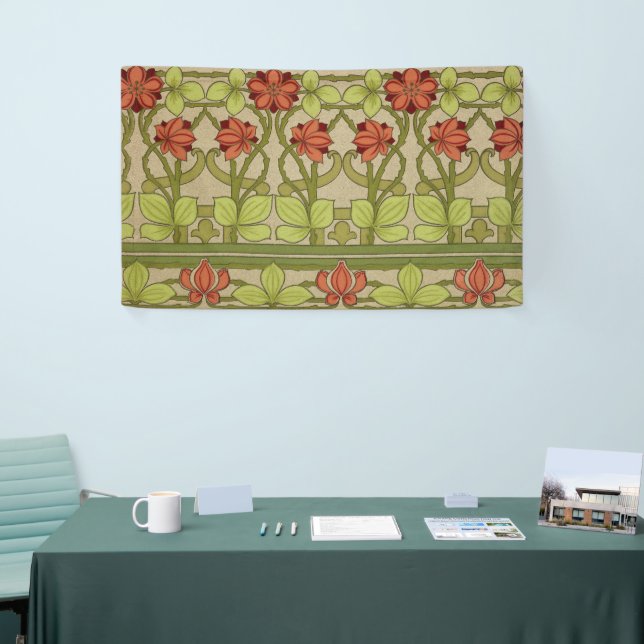 Lona Frieze Border Art Nouveau Floral (Feria)