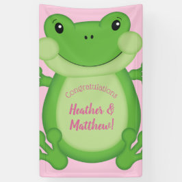 Lona Frog Baby Shower Pink