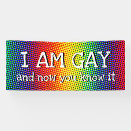 Lona Fuera del clóset Personalizado del Orgullo Arcoiri